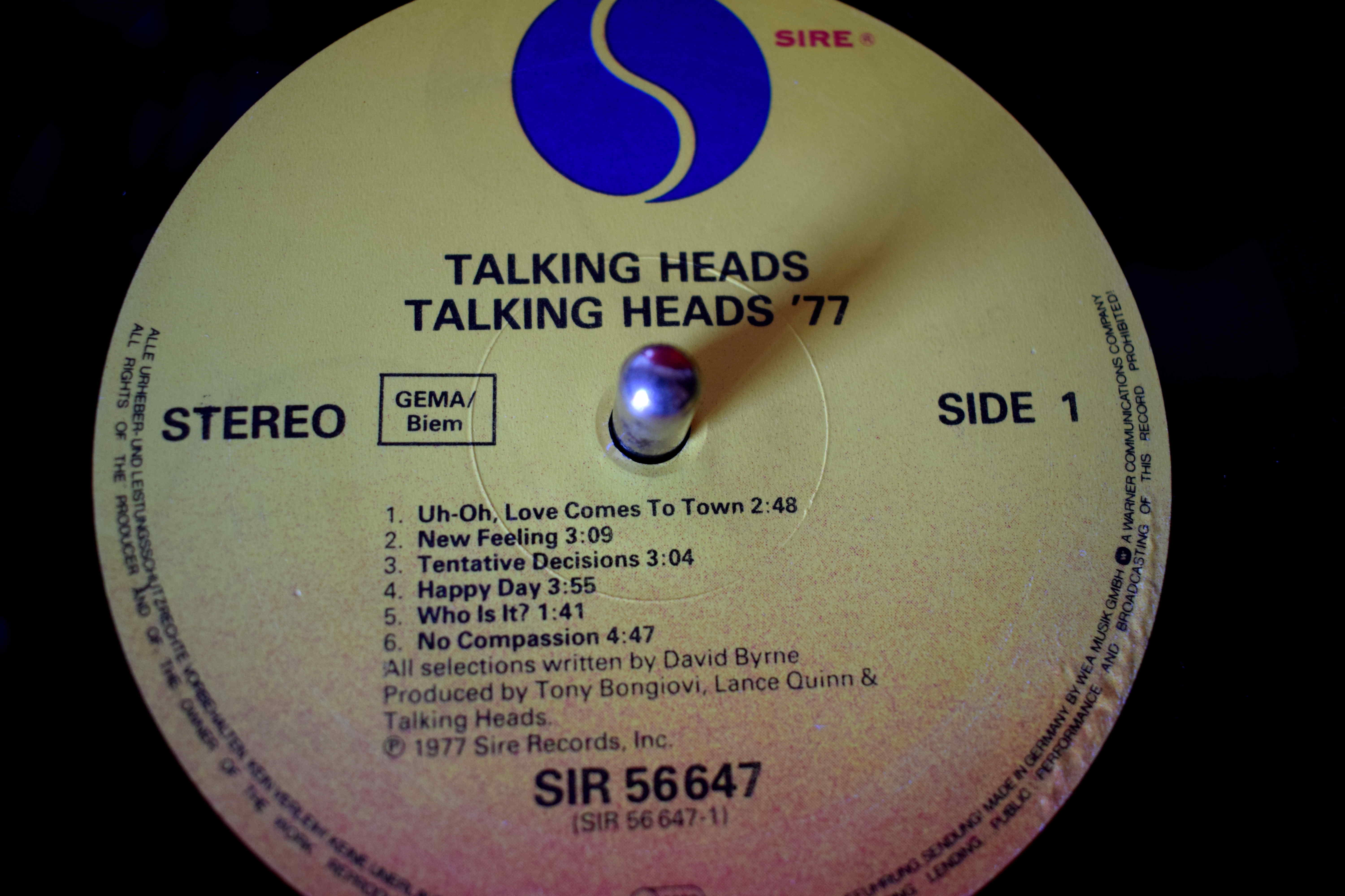 Talking Heads 77 Talking Heads Sire Records SIR 56647