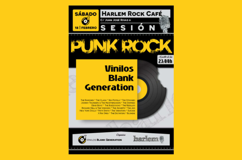 Punk Rock Sesión Vinilos BG en Harlem Rock Café