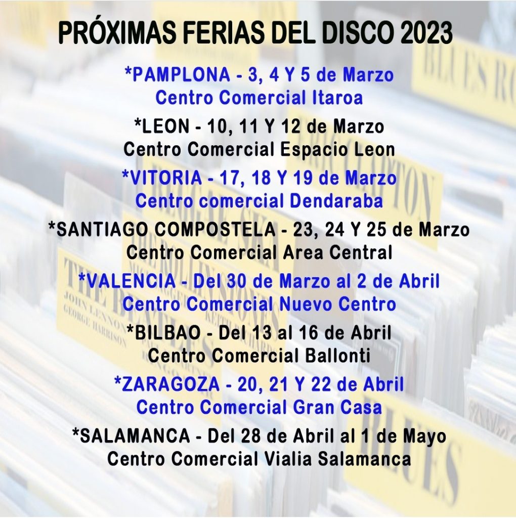 Ferias discos centros comerciales 2023