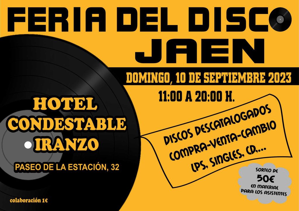 ferias discos Jaén septiembre 2023