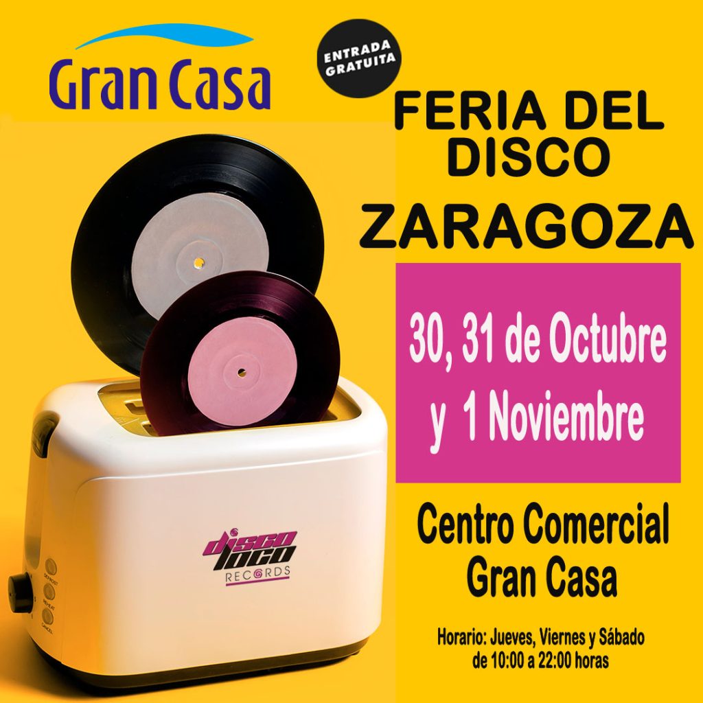 feria discos Zaragoza centro comercial 2025 octubre